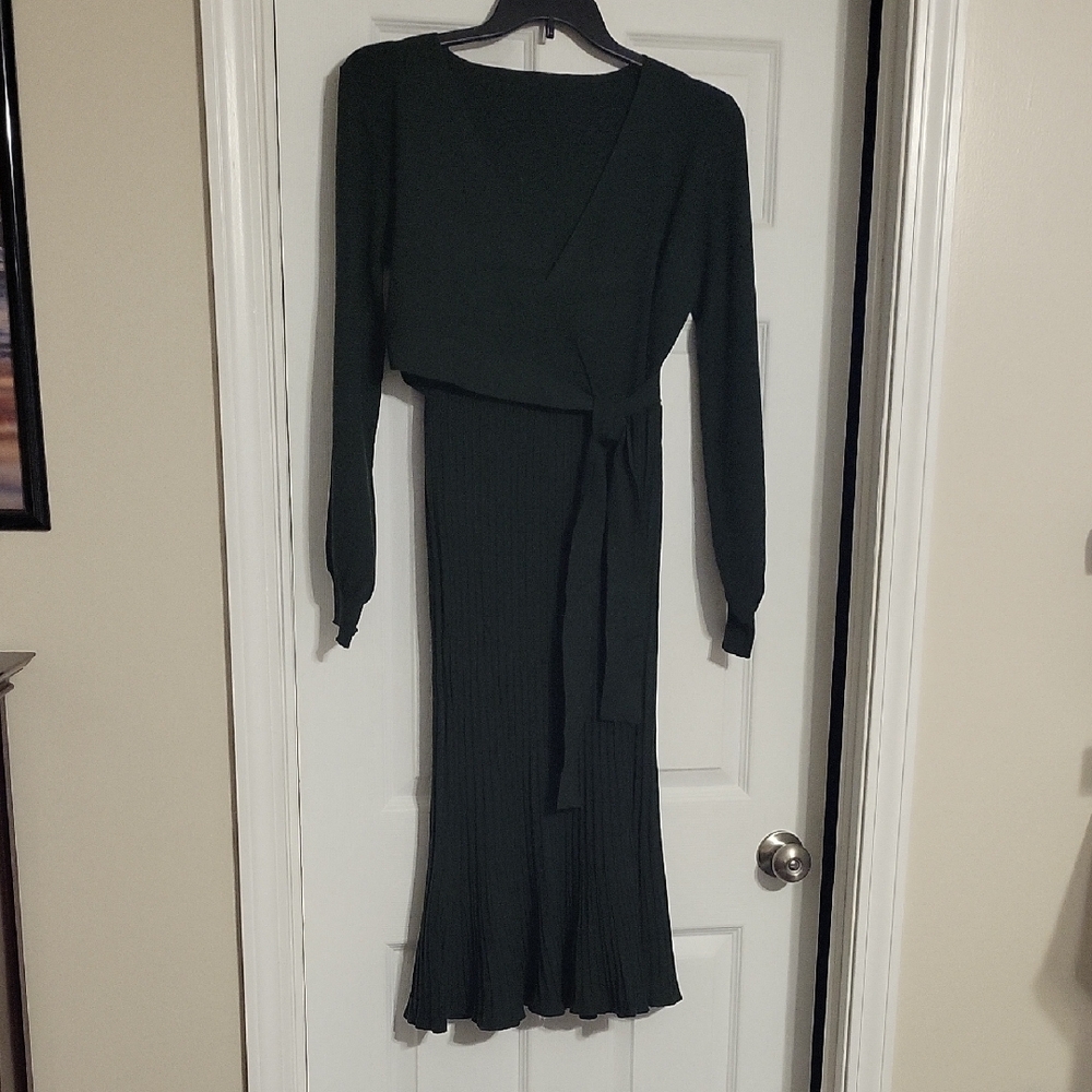 Elegant Black Wrap Dress